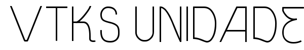 Vtks Unidade font preview
